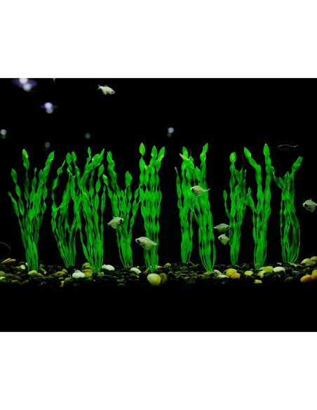 Plantas de Acuario Artificiales MyLifeUNIT 10 Piezas Verde 30.48cm