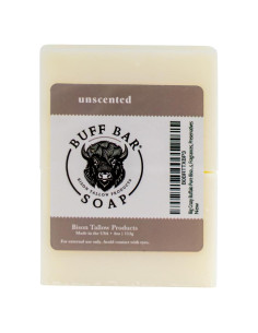Jabón Buff Bar de Grasa de Bisonte Sin Fragancia - 2 Unidades