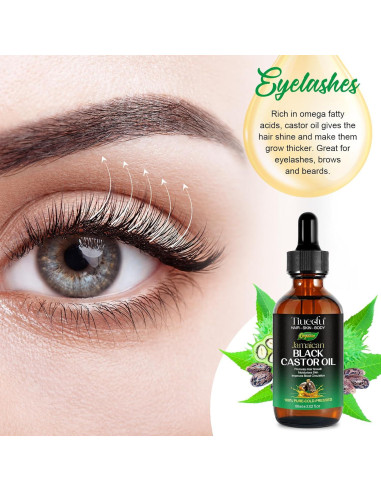 Aceite de Ricino Negro Jamaicano Tiuedu 59.7 ml Puro para Cabello