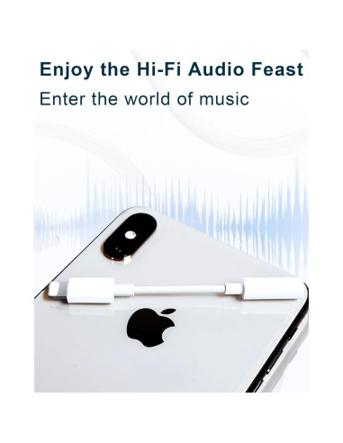 Adaptador Lightning a 3.5mm Fonestuff 2 Pack para iPhone