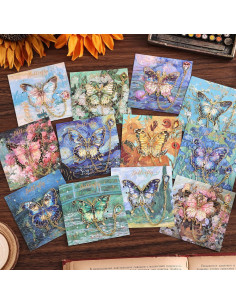 12 Marcadores de Libro de Metal PAGEMORE Mariposa Dorados 2