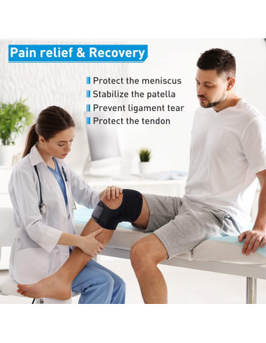 Férula Rodilla Ajustable HUETIDE para Alivio de Lesiones