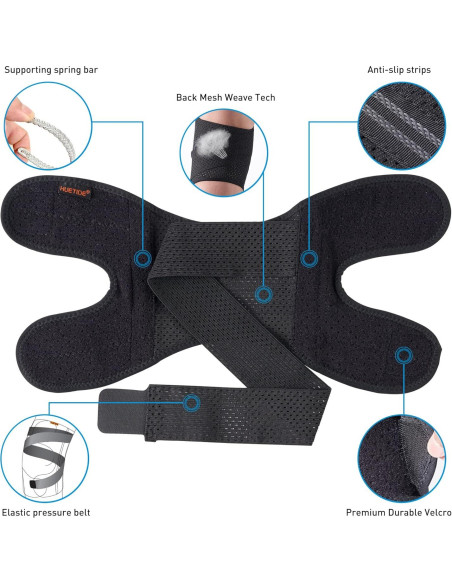 Férula Rodilla Ajustable HUETIDE para Alivio de Lesiones