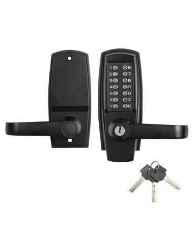 Cerradura de Teclado LVOZ - Modelo 9 - Sin Llave - Negro