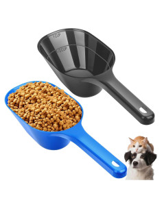 Cucharón de Comida para Perros Aosnare 2 Tazas con Medidas