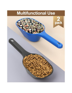 Cucharón de Comida para Perros Aosnare 2 Tazas con Medidas 2