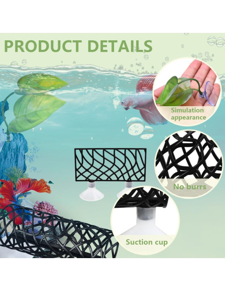 Tubo de Túnel para Peces Betta Jb - Accesorios Acuario Negro