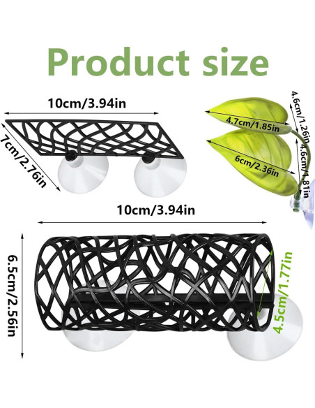 Tubo de Túnel para Peces Betta Jb - Accesorios Acuario Negro