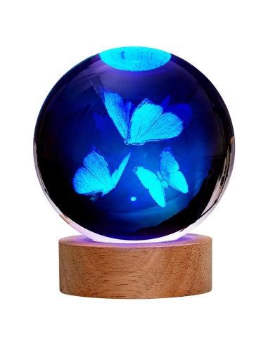 Lámpara 3D de Mariposa JANARARY con Control Remoto y 16 Colores