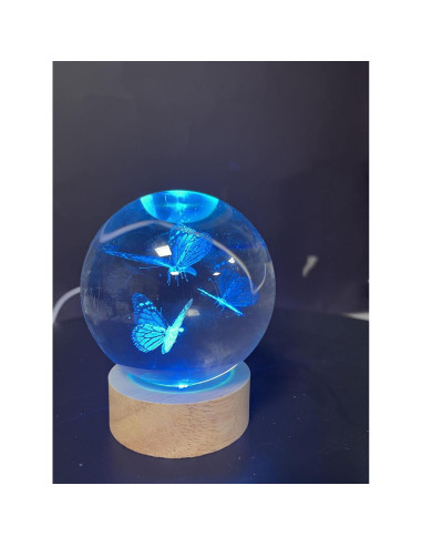 Lámpara 3D de Mariposa JANARARY con Control Remoto y 16 Colores