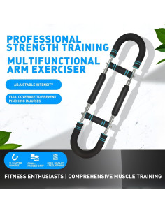 Entrenador de brazos Saker Twister 40-90lb ajustable para fitness 2