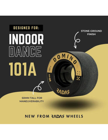 Ruedas de Patinaje Artístico Riedell Radar Domino 50mm 101A
