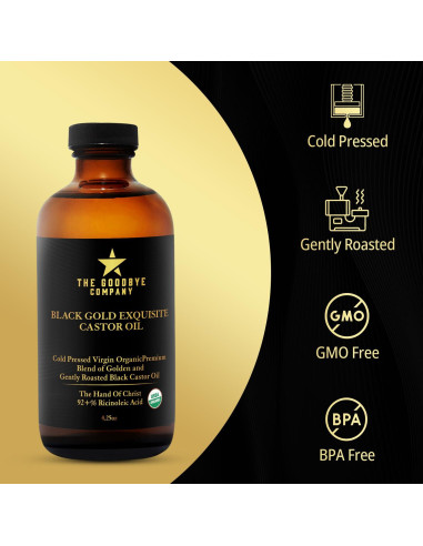 Aceite de Ricino Negro y Dorado The Goodbye 125ml Orgánico