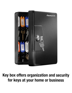 Caja de Llaves SentrySafe KB-25, Negra, Montaje en Pared, 25 Ganchos 2