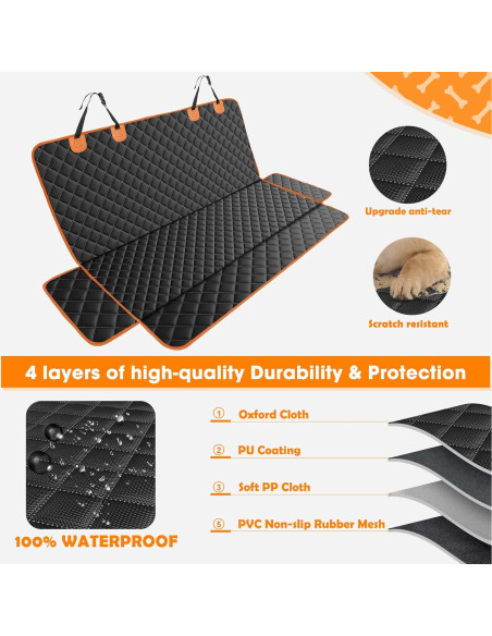 Funda de Asiento para Perros MIXJOY 135x119cm Impermeable