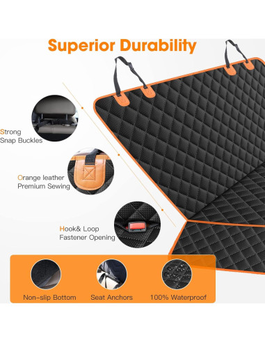 Funda de Asiento para Perros MIXJOY 135x119cm Impermeable