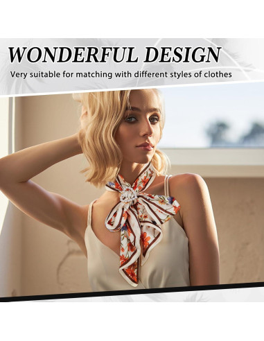 18 Clips de Bufanda Juexica para Mujeres con Rhinestone