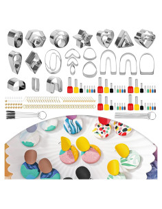 Kit de Cortadores de Arcilla Kikerike 169 Piezas para Joyería