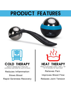 Rodillo de Masaje Nobility Frío y Caliente 2 Piezas - Alivio Muscular 2