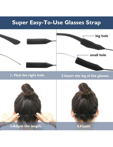 Correa Ajustable para Gafas ANYGIFT - Paquete de 3 Unidades