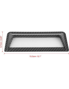 Cubierta de Entrada de Aire Decorativa X AUTOHAUX 2 Pcs 32x8x2.7cm 2
