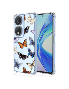 Funda TPU Transparente Floral para Huawei Honor X7B/90 Smart