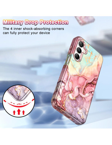 Funda Btscase para Samsung Galaxy A16 5G Oro Rosa 3 en 1