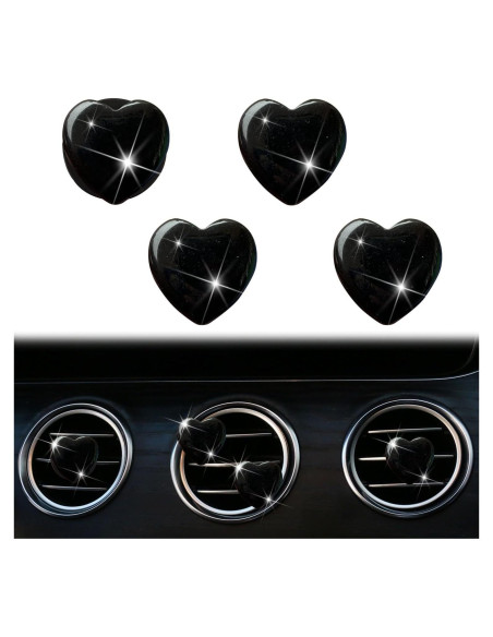 Juego de 4 Clips de Ventilación Corazón PurYupearl - Ambientadores