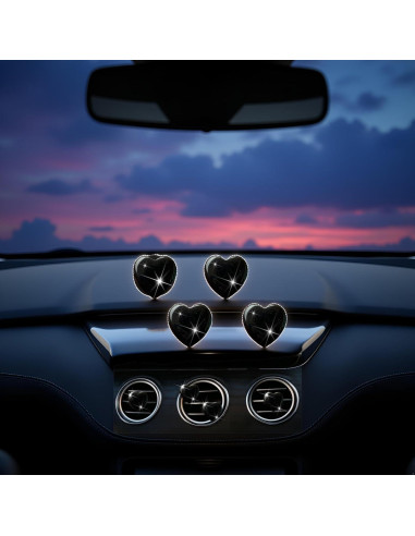 Juego de 4 Clips de Ventilación Corazón PurYupearl - Ambientadores