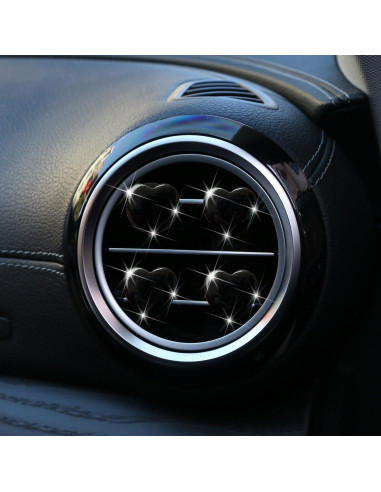 Juego de 4 Clips de Ventilación Corazón PurYupearl - Ambientadores