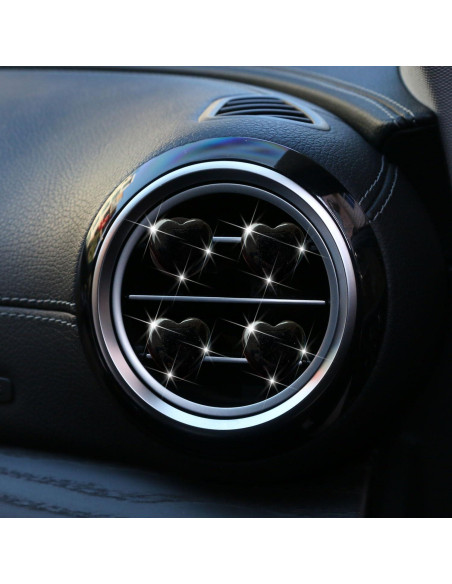 Juego de 4 Clips de Ventilación Corazón PurYupearl - Ambientadores