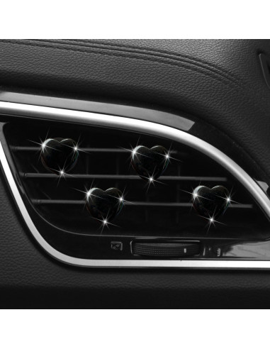 Juego de 4 Clips de Ventilación Corazón PurYupearl - Ambientadores