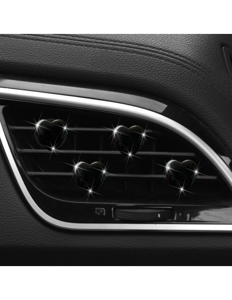 Juego de 4 Clips de Ventilación Corazón PurYupearl - Ambientadores