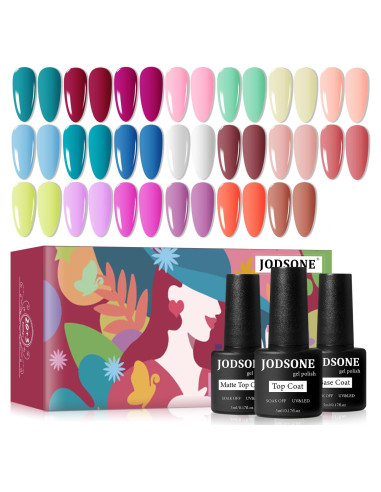 Kit de Esmalte en Gel JODSONE 23 Piezas Colorido
