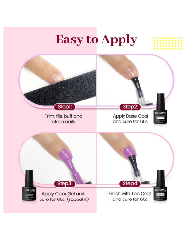 Kit de Esmalte en Gel JODSONE 23 Piezas Colorido