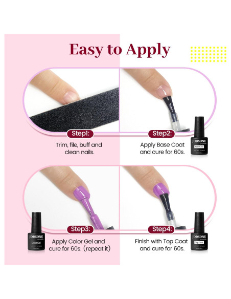 Kit de Esmalte en Gel JODSONE 23 Piezas Colorido