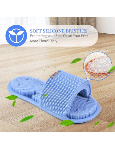 Exfoliador de pies de silicona TATBOOMU con ventosas antideslizantes