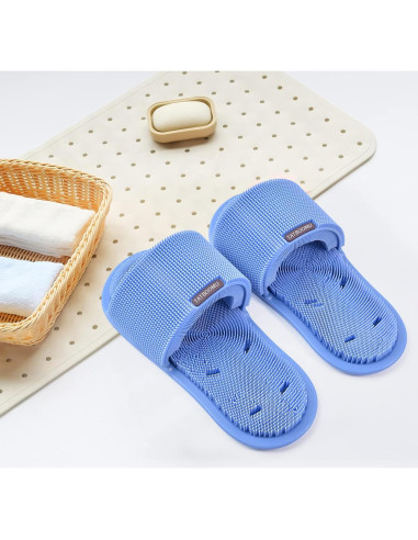 Exfoliador de pies de silicona TATBOOMU con ventosas antideslizantes