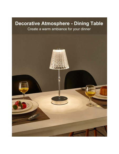 Lámpara de Mesa Inalámbrica SAIWEYA TM-T08 2500mAh Regulable Lámpara de Mesa Inalámbrica SAIWEYA TM-T08 2500mAh Regulable