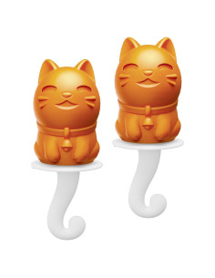 Moldes de Paletas ZOKU Gato Silicona Set de 2 41.6ml