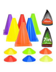 Juego de Conos Deportivos Tialero 42 Pcs 18cm Multicolor