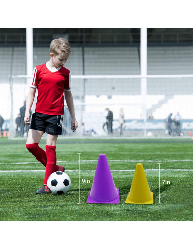 Juego de Conos Deportivos Tialero 42 Pcs 18cm Multicolor