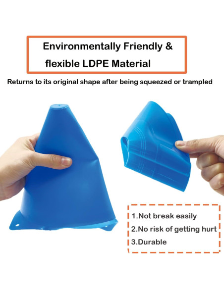 Juego de Conos Deportivos Tialero 42 Pcs 18cm Multicolor