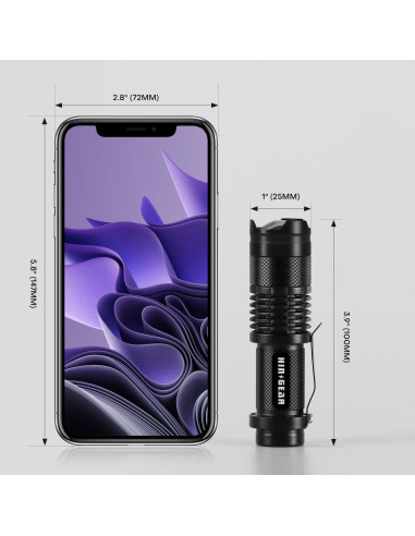 Paquete de 2 Linternas LED Rojas HinsGEAR SK68RD2 para Astronomía