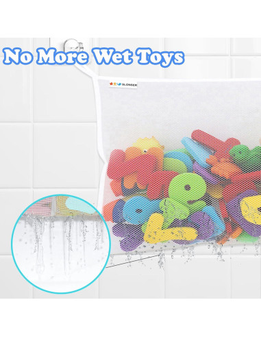 2 Sostenedores de Juguetes de Baño Slonser, Grande, Perla