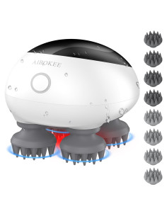 Masajeador de cuero cabelludo eléctrico AIBOKEE IPX7 recargable