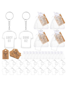 30 Llavero Camiseta Fútbol JellyArch con Bolsas de Organza