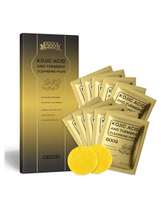 Discos Limpiadores Kóji y Cúrcuma QOOQ - 20 Piezas Exfoliantes