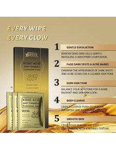 Discos Limpiadores Kóji y Cúrcuma QOOQ - 20 Piezas Exfoliantes 2