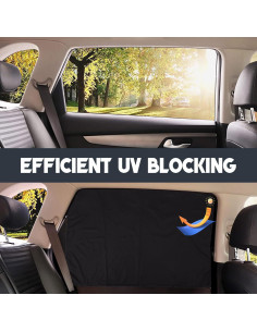 Cortinas de Ventana para Auto ZATOOTO 2 Pcs Sombra Magnética 2